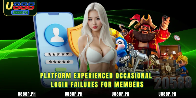 Platform experienced occasional login failures for members