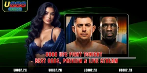 U888 UFC Fight Tonight Best Odds Preview Live Stream